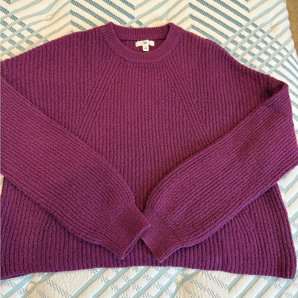 BP Rich Plum Women's Crew Neck Sweater